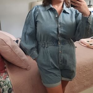 No Boundaries|Denim Romper|Size XL 15-17